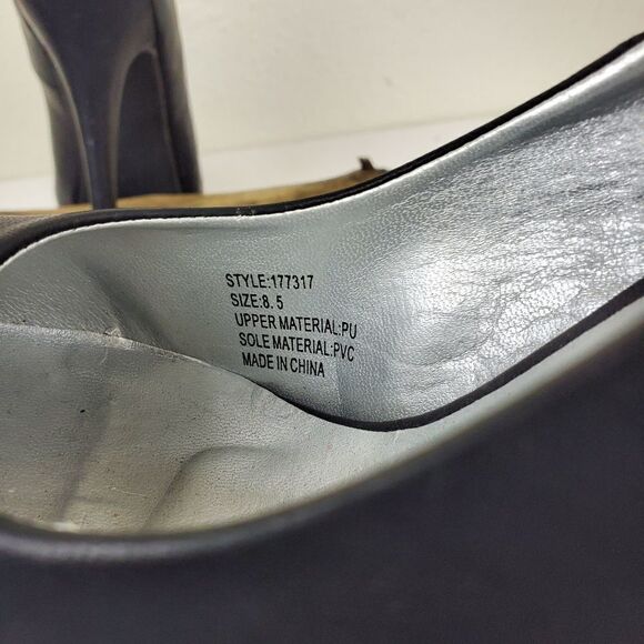 Charles Albert matte faux leather platform heel - Picture 2 of 8